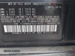 2011 Subaru Legacy Limited Power Moon с VIN 4S3BMBK67B3219372, выставлен на аукционе IAAI как лот 42237781 с пробегом 180 733 миль миль и . История ставок и продаж доступна на DreamBid. Изображение 9.