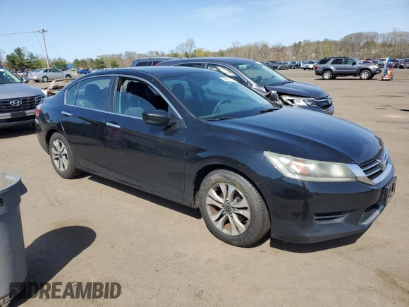 2014 Honda Accord Sedan LX with VIN 1HGCR2F34EA230045, listed as a Copart auction lot 54448135 with 180,656 mi miles and Salvage Title. Bid and sale history available at carsss.com. Image 4.