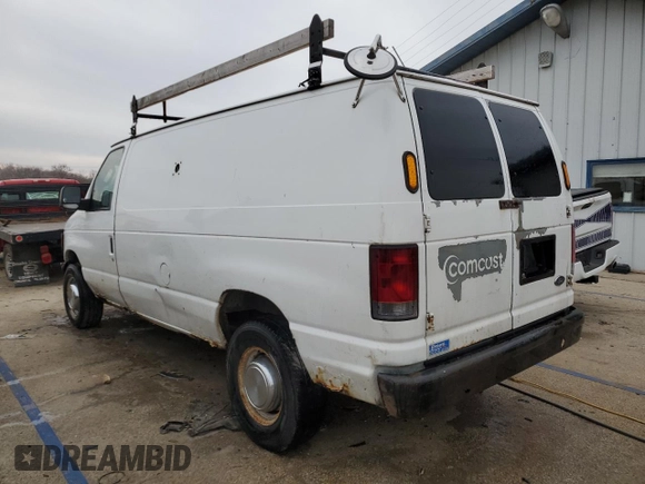 2005 Ford Econoline Cargo with VIN 1FTNE24W25HB03401, listed as a Copart auction lot 85960554 with 218,642 mi miles and Salvage Title. Bid and sale history available at carsss.com. Image 2.