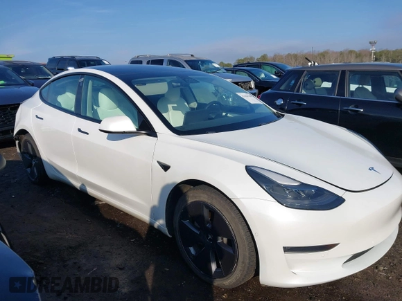 2021 Tesla Model 3 Long Range with VIN 5YJ3E1EB1MF056759, listed as a IAAI auction lot 41464108 with 48,694 mi miles and . Bid and sale history available at carsss.com. Image 13.
