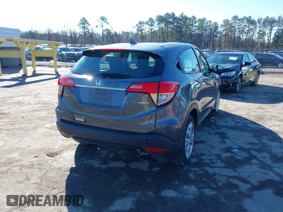 2021 Honda HR-V LX with VIN 3CZRU6H37MM743555, listed as a IAAI auction lot 41544189 with 72,039 mi miles. Bid and sale history available at carsss.com. Image 4.