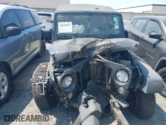 2017 Jeep Wrangler Unlimited Sport with VIN 1C4HJWDG1HL551090, listed as a IAAI auction lot 42619497 with 92,693 mi miles and . Bid and sale history available at DreamBid. Image 12.