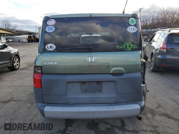 2005 Honda Element with VIN 5J6YH27315L031054, listed as a Copart auction lot 86741514 with 167,882 mi miles and Salvage Title. Bid and sale history available at DreamBid. Image 6.