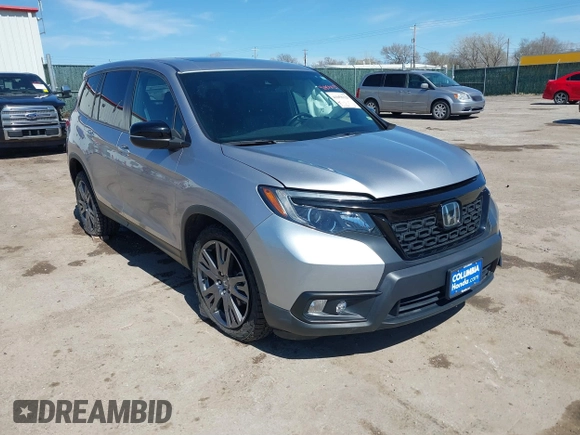 2021 Honda Passport EX-L with VIN 5FNYF8H51MB024752, listed as a IAAI auction lot 41858129 with 77,545 mi miles and . Bid and sale history available at DreamBid. Image 1.
