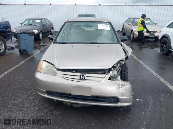 2001 Honda Civic LX with VIN JHMES16551S008933, listed as a IAAI auction lot 41912653 with 142,277 mi miles and . Bid and sale history available at DreamBid. Image 12.