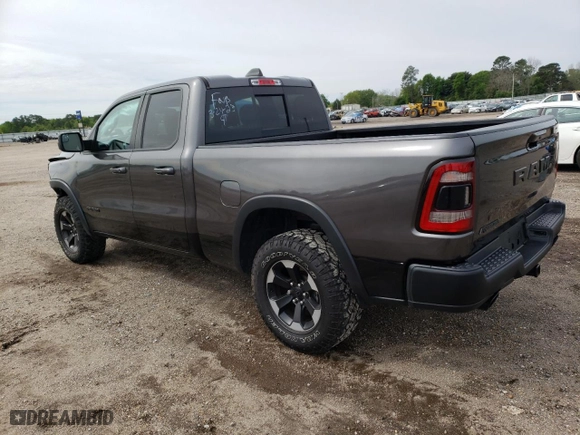 2019 Ram 1500 Rebel with VIN 1C6SRFET7KN841962, listed as a Copart auction lot 46707513 with 55,643 mi miles and Salvage Title. Bid and sale history available at carsss.com. Image 2.