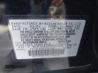 2021 Nissan Kicks S with VIN 3N1CP5BV2ML496610, listed as a IAAI auction lot 42052982 with 59,168 mi miles and . Bid and sale history available at DreamBid. Image 9.