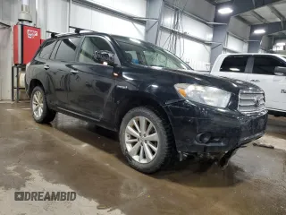 2010 Toyota Highlander Hybrid with VIN JTEBW3EH7A2041735, listed as a Copart auction lot 84684724 with 126,190 mi miles and Salvage Title. Bid and sale history available at carsss.com. Image 4.