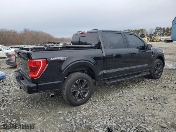 2022 Ford F-150 XL with VIN 1FTEW1EP6NKE71324, listed as a Copart auction lot 50469815 with 27,319 mi miles and Salvage Title. Bid and sale history available at carsss.com. Image 3.
