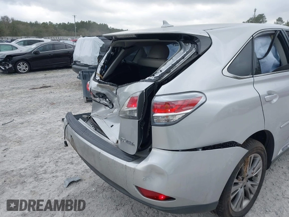2013 Lexus RX 450h with VIN JTJZB1BA8D2008237, listed as a IAAI auction lot 41574651 with 106,732 mi miles and . Bid and sale history available at DreamBid. Image 22.