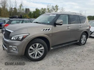 2015 Infiniti QX80 with VIN JN8AZ2NC1F9370326, listed as a Copart auction lot 71500934 with 101,151 mi miles and Salvage Title. Bid and sale history available at carsss.com. Image 1.