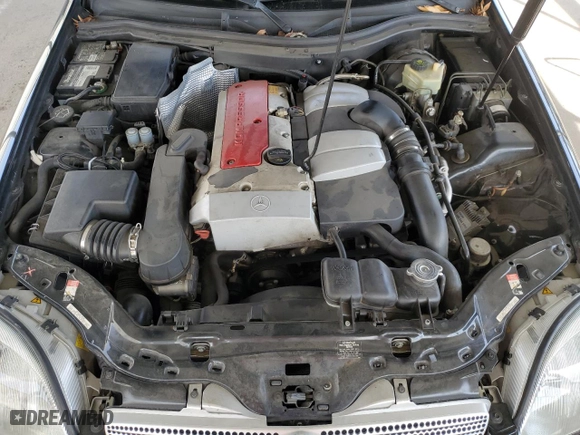 2001 Mercedes-Benz SLK-Class Kompressor with VIN WDBKK49F81F171836, listed as a Copart auction lot 45550685 with 114,382 mi miles and Salvage Title. Bid and sale history available at carsss.com. Image 11.