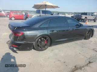 2023 Audi S8 z VIN WAULSAF84PN014570, wystawiony jako Copart lot #66176284 z przebiegiem 6 149 mil mil oraz Szkoda całkowita • Salvage title. Historia ofert i sprzedaży dostępna na DreamBid. Obrazek 3.