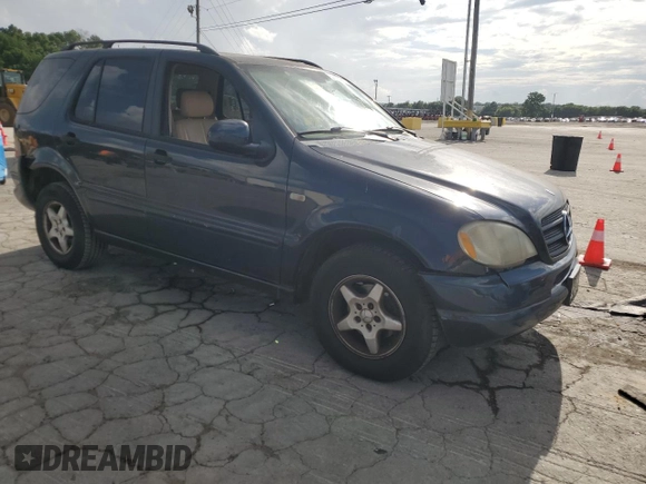 2001 Mercedes-Benz M 320/430/500 with VIN 4JGAB54E41A272057, listed as a Copart auction lot 58197965 with 150,829 mi miles and Salvage title. Bid and sale history available at DreamBid. Image 4.