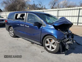 2020 Honda Odyssey EX with VIN 5FNRL6H53LB071314, listed as a Copart auction lot 46994745 with Not Provided miles and Salvage Title. Bid and sale history available at DreamBid. Image 4.