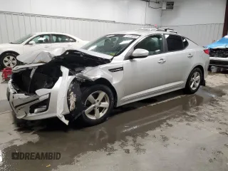 2014 Kia Optima LX with VIN 5XXGM4A71EG315577, listed as a Copart auction lot 57270295 with 163,666 mi miles and Salvage title. Bid and sale history available at DreamBid. Image 1.