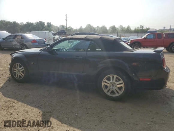 2007 Ford Mustang GT Deluxe with VIN 1ZVHT85H775207390, listed as a Copart auction lot 59553555 with 125,676 mi miles and Salvage title. Bid and sale history available at DreamBid. Image 2.