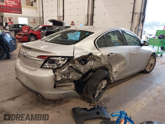 2016 Buick Regal with VIN 2G4GK5EX9G9196334, listed as a IAAI auction lot 41359790 with 136,442 mi miles and . Bid and sale history available at DreamBid. Image 4.