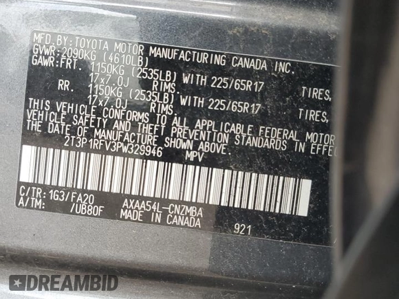 2023 Toyota RAV4 XLE z VIN 2T3P1RFV3PW329946, wystawiony jako Copart lot #63818595 z przebiegiem 45 428 mil mil oraz Szkoda całkowita • Salvage title. Historia ofert i sprzedaży dostępna na DreamBid. Obrazek 13.