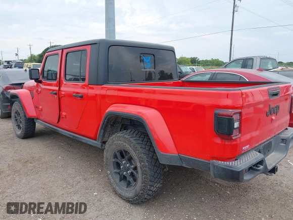 2024 Jeep Gladiator Sport with VIN 1C6HJTAG5RL101616, listed as a IAAI auction lot 42156992 with 31,824 mi miles and . Bid and sale history available at DreamBid. Image 3.