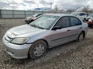 2004 Honda Civic VP with VIN 2HGES16304H590744, listed as a Copart auction lot 45757435 with 241,809 mi miles and Salvage Title. Bid and sale history available at carsss.com. Image 1.