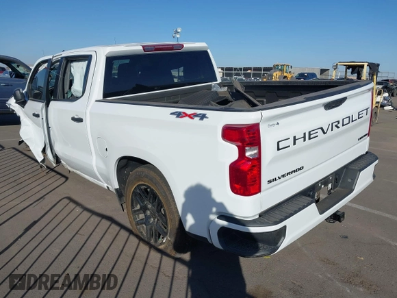 2024 Chevrolet Silverado 1500 Custom with VIN 3GCPDBEK9RG299263, listed as a IAAI auction lot 40818809 with 4,481 mi miles and . Bid and sale history available at DreamBid. Image 3.