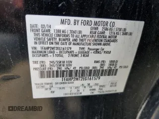 2014 Ford Police Interceptor with VIN 1FAHP2MT2EG161579, listed as a Copart auction lot 53878845 with 205,031 mi miles and Salvage title. Bid and sale history available at DreamBid. Image 12.