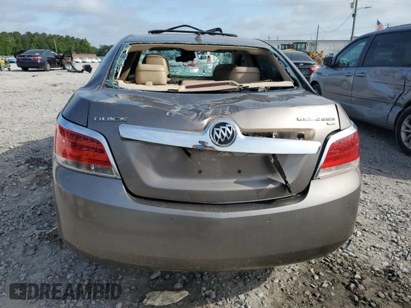 2010 Buick LaCrosse CXL with VIN 1G4GC5EG6AF310589, listed as a Copart auction lot 53831645 with Not Provided miles and Salvage Title. Bid and sale history available at DreamBid. Image 6.