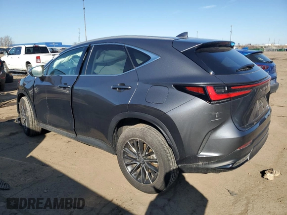 2024 Lexus NX 350 Premium with VIN 2T2GGCEZ1RC058474, listed as a Copart auction lot 50623135 with 4,767 mi miles and Salvage title. Bid and sale history available at DreamBid. Image 2.