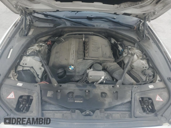 2011 BMW 5 Series 535i with VIN WBAFR7C50BC806368, listed as a Copart auction lot 51982855 with 108,705 mi miles and Salvage Title. Bid and sale history available at carsss.com. Image 12.