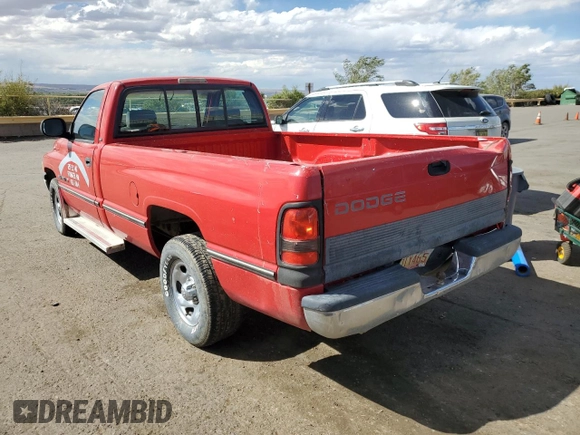 1997 Dodge 1500 z VIN 1B7HC16Y3VS118908, wystawiony jako Copart lot #72258754 z przebiegiem 154 070 mil mil oraz Czysty tytuł • Clean title. Historia ofert i sprzedaży dostępna na DreamBid. Obrazek 2.