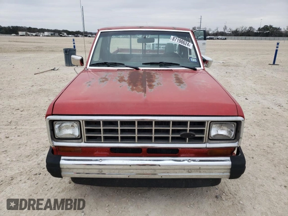 1985 Ford Ranger with VIN 1FTCR10S0FUA07431, listed as a Copart auction lot 87198624 with 88,213 mi miles and Salvage Title. Bid and sale history available at DreamBid. Image 5.