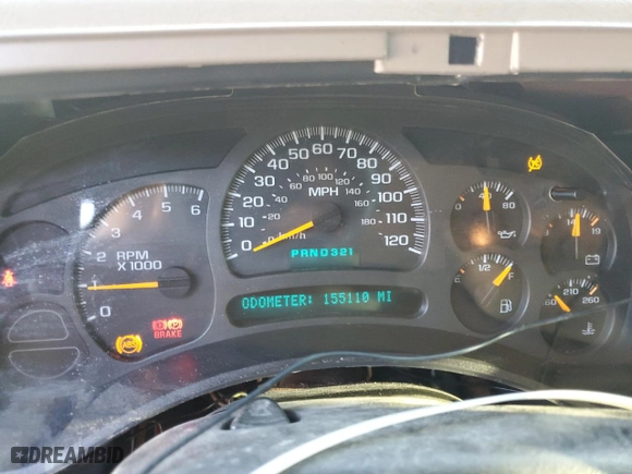 2004 Chevrolet Tahoe LT with VIN 1GNEC13Z04R211429, listed as a Copart auction lot 51847705 with 155,110 mi miles and Salvage Title. Bid and sale history available at carsss.com. Image 9.
