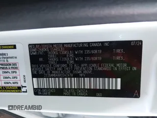 2024 Lexus RX 350 z VIN 2T2BAMBAXRC042418, wystawiony jako IAAI lot #41696464 z przebiegiem 5 666 mil mil oraz . Historia ofert i sprzedaży dostępna na DreamBid. Obrazek 9.