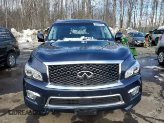 2017 Infiniti QX80 Signature Edition with VIN JN8AZ2NE2H9154280, listed as a Copart auction lot 45963185 with 91,702 mi miles and Clean Title. Bid and sale history available at carsss.com. Image 5.
