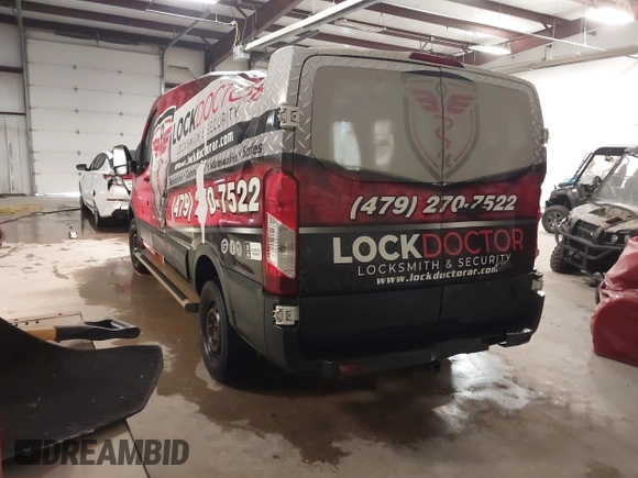 2015 Ford Transit Cargo with VIN 1FTNR1ZM3FKA77580, listed as a IAAI auction lot 41298569 with 187,683 mi miles and . Bid and sale history available at DreamBid. Image 3.