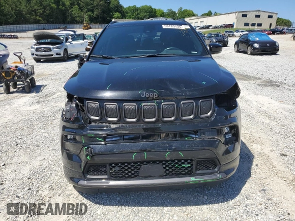 2022 Jeep Compass High Altitude with VIN 3C4NJDCB2NT122828, listed as a Copart auction lot 58183135 with 35,522 mi miles and Salvage title. Bid and sale history available at DreamBid. Image 5.