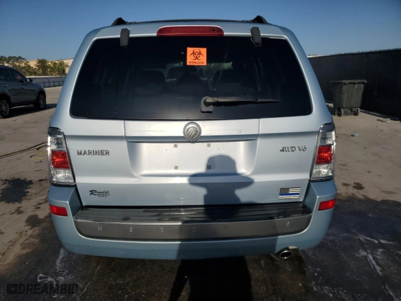 2008 Mercury Mariner with VIN 4M2CU91158KJ15216, listed as a Copart auction lot 47315155 with 125,093 mi miles and Salvage Title. Bid and sale history available at carsss.com. Image 6.