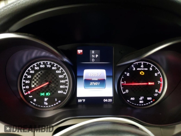 2017 Mercedes-Benz C 43 AMG with VIN WDDWJ6EB4HF469224, listed as a Copart auction lot 78645024 with 37,601 mi miles and Salvage Title. Bid and sale history available at carsss.com. Image 9.