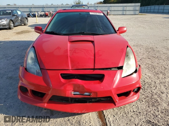 2003 Toyota Celica GT with VIN JTDDR32T430146700, listed as a Copart auction lot 77332194 with 141,164 mi miles and Salvage Title. Bid and sale history available at carsss.com. Image 5.