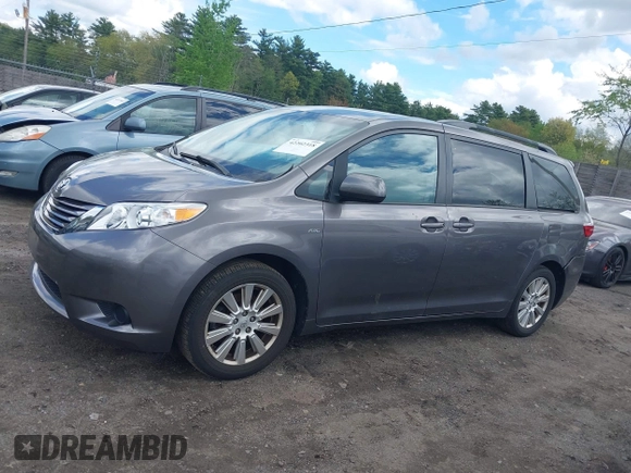 2017 Toyota Sienna LE with VIN 5TDJZ3DC5HS182934, listed as a IAAI auction lot 42202318 with 57,798 mi miles and . Bid and sale history available at DreamBid. Image 14.