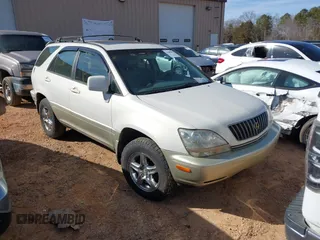 1999 Lexus RX 300 Luxury SUV with VIN JT6HF10U2X0076430, listed as a IAAI auction lot 41389012 with 257,695 mi miles. Bid and sale history available at carsss.com. Image 1.