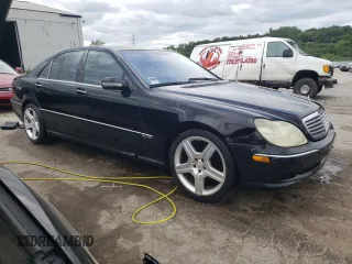 2002 Mercedes-Benz S-Class 6.0L with VIN WDBNG78J82A253733, listed as a Copart auction lot 66176834 with 9,151 mi miles and Salvage Title. Bid and sale history available at carsss.com. Image 4.