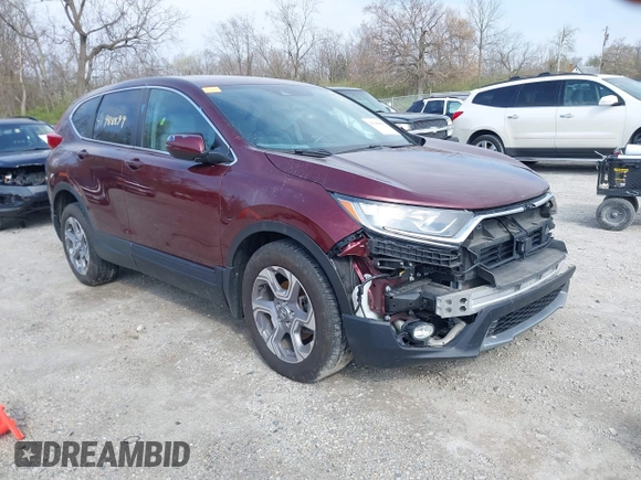 2019 Honda CR-V EX-L with VIN 7FARW2H89KE051792, listed as a IAAI auction lot 41988899 with 75,932 mi miles and . Bid and sale history available at carsss.com. Image 1.