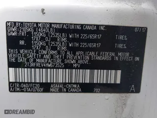 2017 Toyota RAV4 XLE with VIN 2T3RFREV4HW673525, listed as a IAAI auction lot 41503904 with 75,281 mi miles. Bid and sale history available at carsss.com. Image 9.