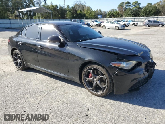 2019 Alfa Romeo Giulia Ti Sport with VIN ZARFAMBN5K7601797, listed as a Copart auction lot 79797254 with 68,077 mi miles and Salvage Title. Bid and sale history available at carsss.com. Image 4.