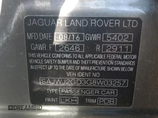 2016 Jaguar XJ Portfolio z VIN SAJWJ2GD3G8W03257, wystawiony jako Copart lot #76550324 z przebiegiem 79 205 mil mil oraz Szkoda całkowita • Salvage title. Historia ofert i sprzedaży dostępna na DreamBid. Obrazek 13.