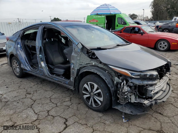 2019 Toyota Prius Prime Plus with VIN JTDKARFP7K3110589, listed as a Copart auction lot 45046995 with NaN miles and Salvage Title. Bid and sale history available at carsss.com. Image 4.