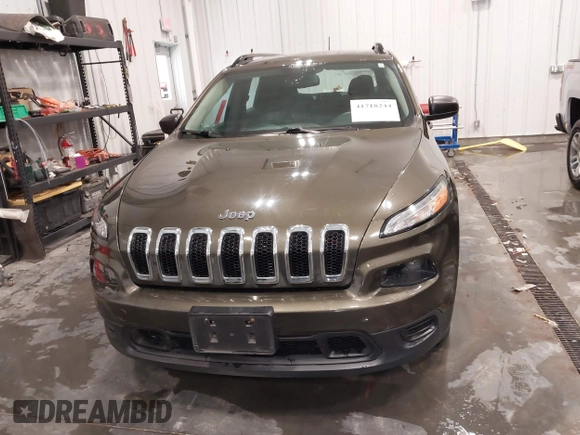 2015 Jeep Cherokee Sport with VIN 1C4PJMAB9FW595102, listed as a IAAI auction lot 41718244 with 95,059 mi miles. Bid and sale history available at carsss.com. Image 12.