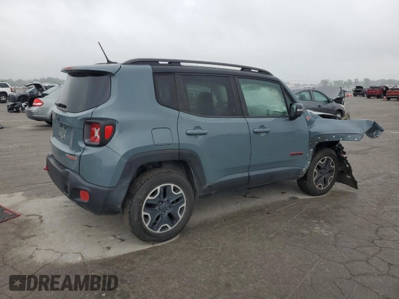 2015 Jeep Renegade Trailhawk with VIN ZACCJBCT8FPC18217, listed as a Copart auction lot 56537685 with 101,489 mi miles and Clean title. Bid and sale history available at DreamBid. Image 3.